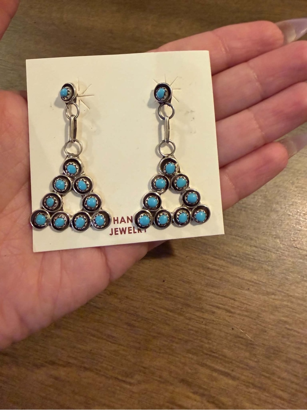 Navajo sterling silver turquoise earrings